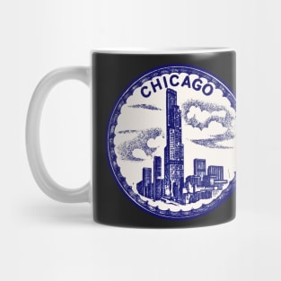 Vintage Style Chicago Decal Mug